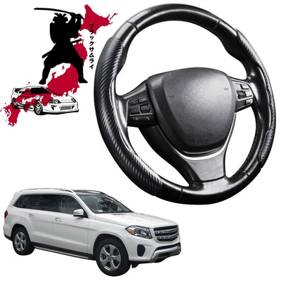Black Samurai Segmented Steering Wheel Cover for Mercedes-Benz GLS-Class 2012 - 2019 (X166)