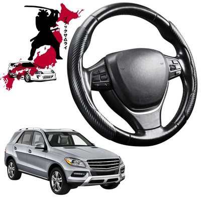 Black Samurai Segmented Steering Wheel Cover for Mercedes-Benz ML-Class 2012 - 2019 (W166)