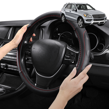 Steering Wheel Cover Pro Extra Layer for Mercedes-Benz ML-Class 2012-2019 (W166) - Breathable & Anti-Slip - Circle 38 cm