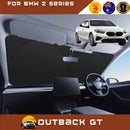 Front Windscreen Sun Shade for BMW 2 Series 2020 - Current Gran Coupe (F44) - Standard 150 x 85 cm - Black-1