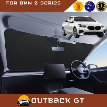 Front Windscreen Sun Shade for BMW 2 Series 2020 - Current Gran Coupe (F44) - Standard 150 x 85 cm - Black