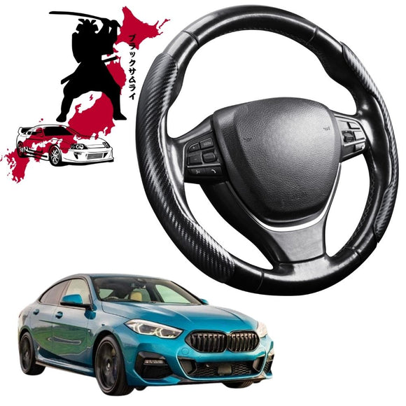 Black Samurai Segmented Steering Wheel Cover for BMW 2 Series 2020 - Current Gran Coupe (F44)