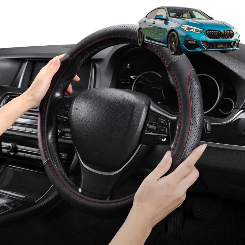 Steering Wheel Cover Pro Extra Layer for BMW 2 Series 2020 - Current Gran Coupe (F44) - Breathable & Anti-Slip - Circle 38 cm