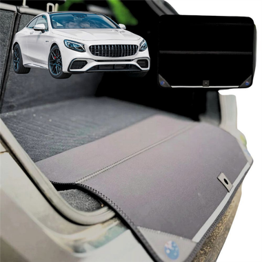 Rear Cargo Boot Bumper Protector for Mercedes-Benz S-class 2013 - 2020 (W222/C217/A217) - Standard (72 x 55) - Black