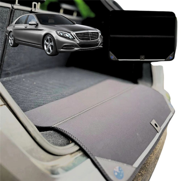 Rear Cargo Boot Bumper Protector for Mercedes-Benz S-class 2014 - 2020 Sedan Long - Standard (72 x 55) - Black
