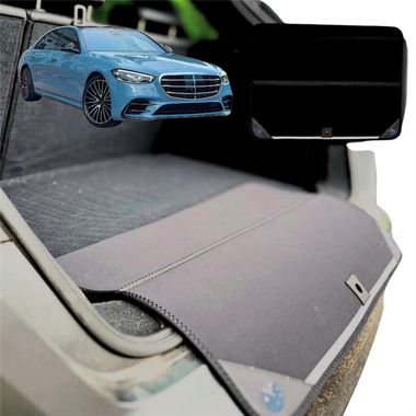 Rear Cargo Boot Bumper Protector for Mercedes-Benz S-class 2021 - Current Sedan (W223) - Standard (72 x 55) - Black