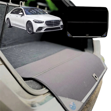 Rear Cargo Boot Bumper Protector for Mercedes-Benz S-class 2021 - Current Sedan Long - Standard (72 x 55) - Black