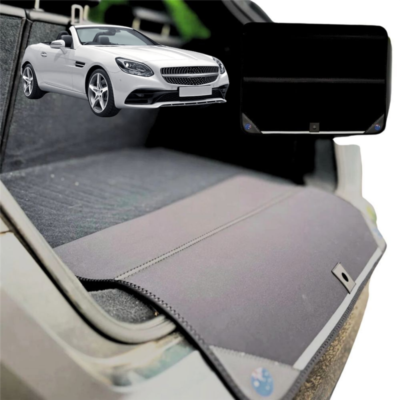 Rear Cargo Boot Bumper Protector for Mercedes-Benz SLC-Class 2016 - 2020 (R172) - Standard (72 x 55) - Black
