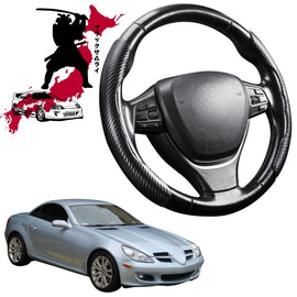 Black Samurai Segmented Steering Wheel Cover for Mercedes-Benz SLK-Class 2004 - 2010 (R171)