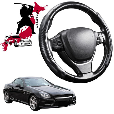 Black Samurai Segmented Steering Wheel Cover for Mercedes-Benz SLK-Class 2011 - 2016 (R172)