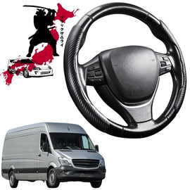 Black Samurai Segmented Steering Wheel Cover for Mercedes-Benz Sprinter 2006 - 2018 (906, NCV3)