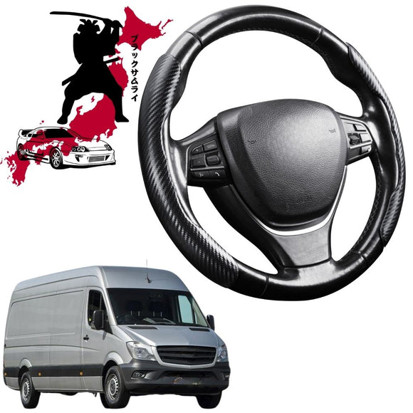 Black Samurai Segmented Steering Wheel Cover for Mercedes-Benz Sprinter 2006 - 2018 (906, NCV3)