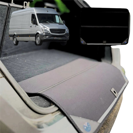 Rear Cargo Boot Bumper Protector for Mercedes-Benz Sprinter 2006 - 2018 (906, NCV3) - XL (98 x 55) - Black