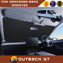 Front Windscreen Sun Shade for Mercedes-Benz Sprinter 2019 - Current (907/910, VS30) - XL 160 x 100 cm - Black-1