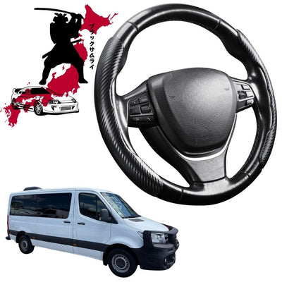 Black Samurai Segmented Steering Wheel Cover for Mercedes-Benz Sprinter 2019 - Current (907/910, VS30)