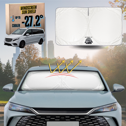 Front Windscreen Sun Shade for Mercedes-Benz V-Class 2014 - Current (3rd Gen, W447) - XL 160 x 100 cm