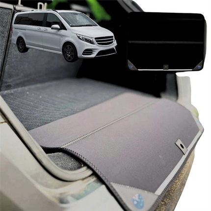 Rear Cargo Boot Bumper Protector for Mercedes-Benz V-Class 2014 - Current (3rd Gen, W447) - Standard (72 x 55) - Black