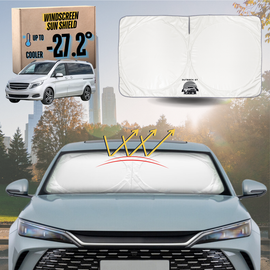 Front Windscreen Sun Shade for Mercedes-Benz Valente 2014 - Current (W447) - XL 160 x 100 cm