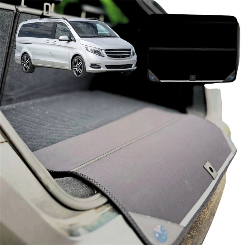 Rear Cargo Boot Bumper Protector for Mercedes-Benz Valente 2014 - Current (W447) - Standard (72 x 55) - Black