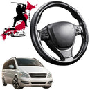 Black Samurai Segmented Steering Wheel Cover for Mercedes-Benz Viano People Mover 2003 - 2014-1