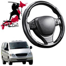 Black Samurai Segmented Steering Wheel Cover for Mercedes-Benz Vito Van 2003 - 2013 W639-1