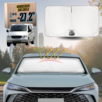 Front Windscreen Sun Shade for Mercedes-Benz Vito Van 2003 - 2013 W639 - XL 160 x 100 cm