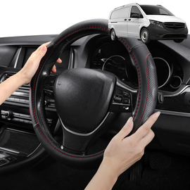 Steering Wheel Cover Pro Extra Layer for Mercedes-Benz Vito Van 2014 - Current (W447) - Breathable & Anti-Slip - Circle 38 cm