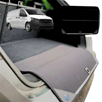 Rear Cargo Boot Bumper Protector for Mercedes-Benz Vito Van 2014 - Current (W447) - XL (98 x 55) - Black