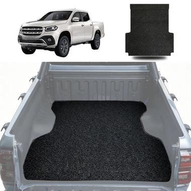 Honeycomb UTE Tub Mat Tray Liner for Mercedes-Benz X-Class 2017 - 2021 Ute - Black & Grey