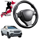 Black Samurai Segmented Steering Wheel Cover for Mercedes-Benz X-Class 2017 - 2021 Ute-1