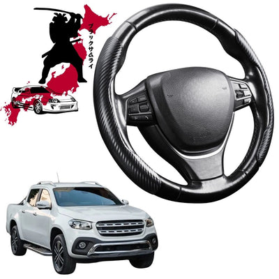 Black Samurai Segmented Steering Wheel Cover for Mercedes-Benz X-Class 2017 - 2021 Ute