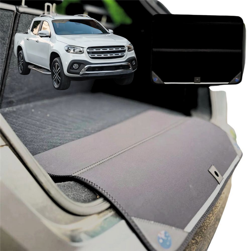 Rear Cargo Boot Bumper Protector for Mercedes-Benz X-Class 2017 - 2021 Ute - Standard (72 x 55) - Black