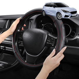 Steering Wheel Cover Pro Extra Layer for MG 3 2022-2024 - Breathable & Anti-Slip - D-Shape 38 cm