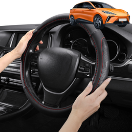 Steering Wheel Cover Pro Extra Layer for MG 4 EV 2022 - Current (EH32) - Breathable & Anti-Slip - D-Shape 38 cm