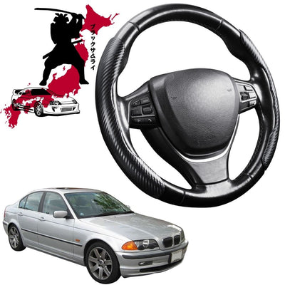Black Samurai Segmented Steering Wheel Cover for BMW 3 Series 1998 - 2005 (E46)