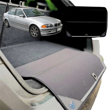 Rear Cargo Boot Bumper Protector for BMW 3 Series 1998 - 2005 (E46) - Standard (72 x 55) - Black