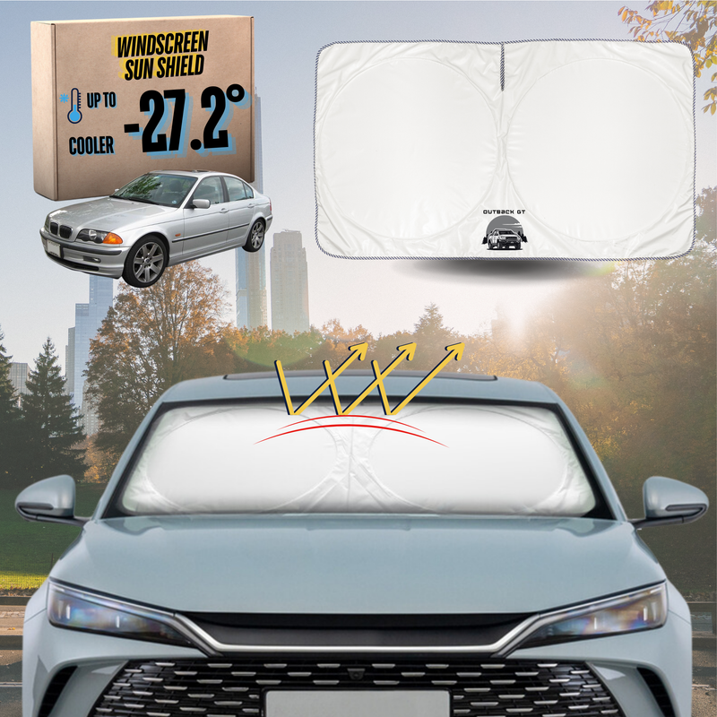 Front Windscreen Sun Shade for BMW 3 Series 1998 - 2005 (E46) - Standard 150 x 85 cm