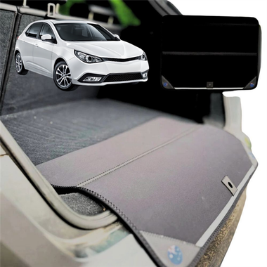 Rear Cargo Boot Bumper Protector for MG 5 2012 - 2018 (AP12) - Standard (72 x 55) - Black