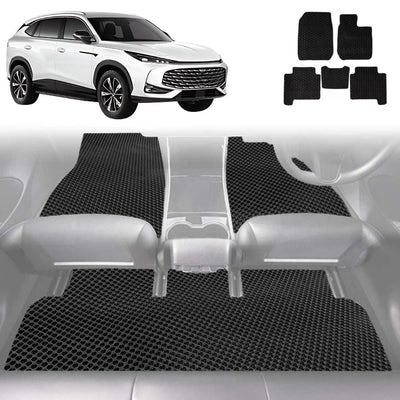 6D Diamond Car Floor Mats for MG HS 2018 - 2024 (SAS23) - Custom-Fit Carpet Liner