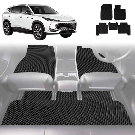 6D Diamond Car Floor Mats for MG HS 2018 - 2024 (SAS23) - Custom-Fit Carpet Liner