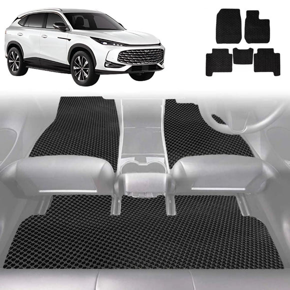 6D Diamond Car Floor Mats for MG HS 2018 - 2024 (SAS23) - Custom-Fit Carpet Liner