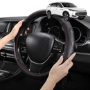 Steering Wheel Cover Pro Extra Layer for MG HS 2018-2024 (SAS23) - Breathable & Anti-Slip - D-Shape 38 cm-1