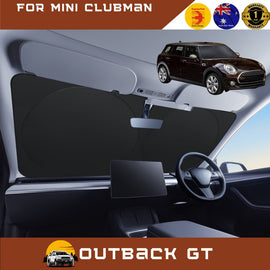 Front Windscreen Sun Shade for MINI Clubman 2015 - Current (F54) - Standard 150 x 85 cm - Black