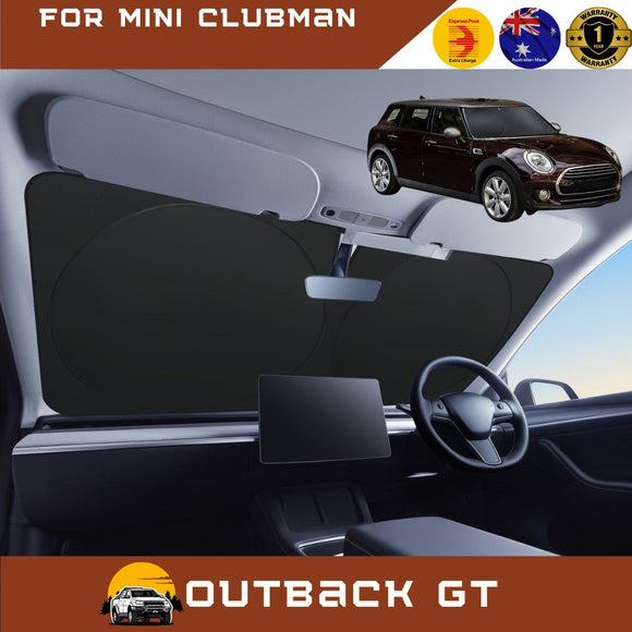 Front Windscreen Sun Shade for MINI Clubman 2015 - Current (F54) - Standard 150 x 85 cm - Black