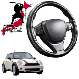 Black Samurai Segmented Steering Wheel Cover for MINI Cooper 3-Door Hatch 2006 - 2013 (R56)