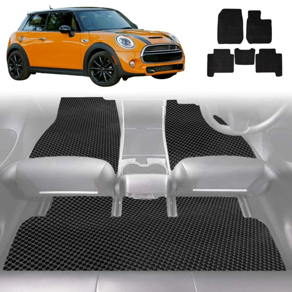 6D Diamond Car Floor Mats for MINI Cooper 3-Door Hatch 2014 - 2024 (F56) - Custom-Fit Carpet Liner