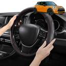 Steering Wheel Cover Pro Extra Layer for MINI Cooper 3-Door Hatch 2014-2024 (F56) - Breathable & Anti-Slip - Circle 38 cm-1