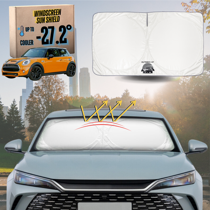 Front Windscreen Sun Shade for MINI Cooper 3-Door Hatch 2014 - 2024 (F56) - Standard 150 x 85 cm