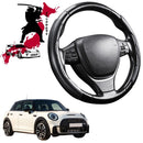 Black Samurai Segmented Steering Wheel Cover for MINI Cooper 5-Door Hatch 2014 - 2024 (F55)-1