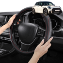 Steering Wheel Cover Pro Extra Layer for MINI Cooper 5-Door Hatch 2014-2024 (F55) - Breathable & Anti-Slip - Circle 38 cm-1